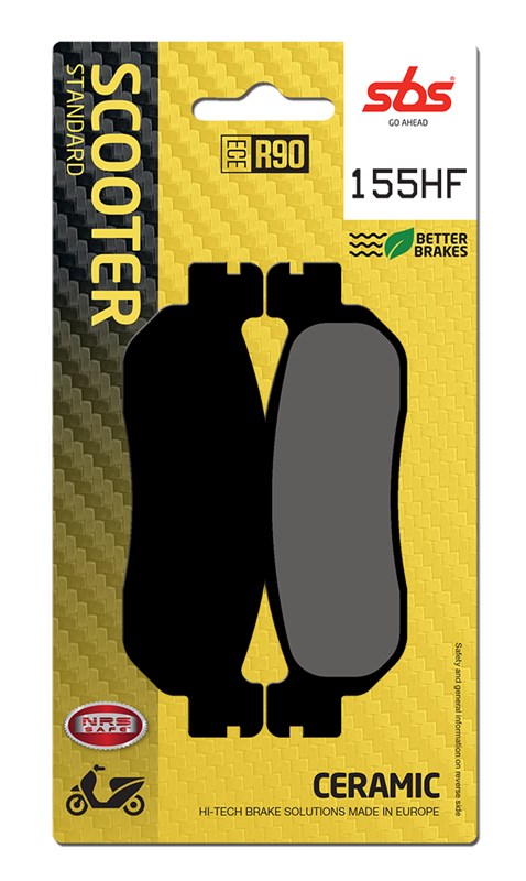 SBS brake pads KH275 street standart ceramic colour black YAMAHA X-MAX/majesty/X-CITY/skyliner rear(155HF)